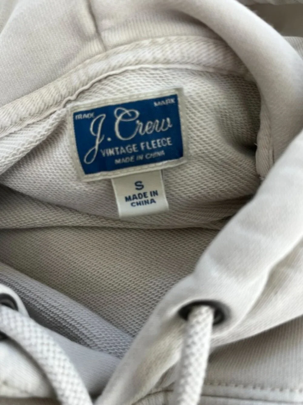 J. Crew Vintage Fleece Hoodie, Sz. S